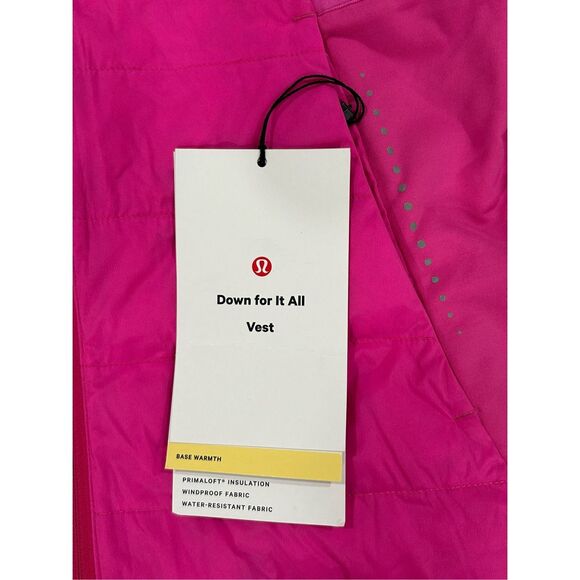 Lululemon Down for it All Vest Sz 4 - Picture 4 of 5